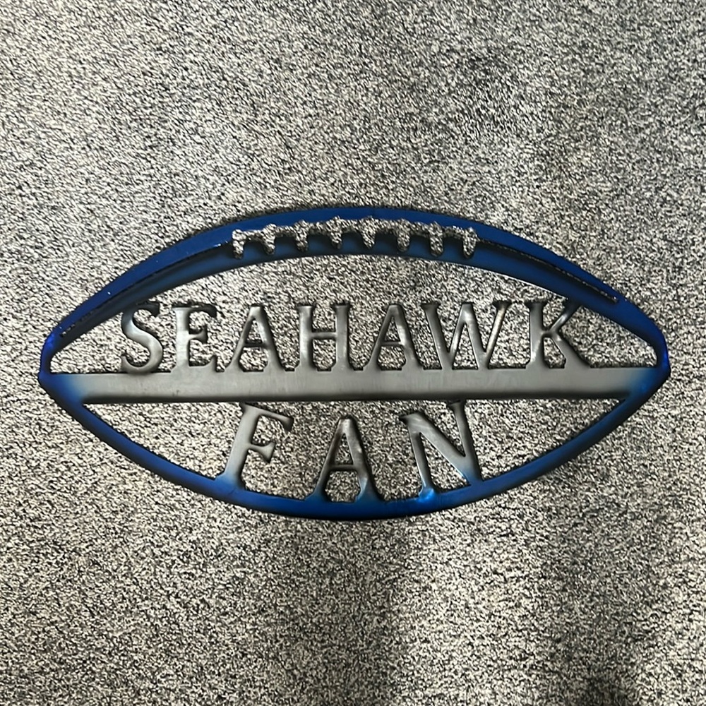 Seattle Seahawks Metal Wall Decor, Wall Art, Seahawk Fan, Football‎ Fan
